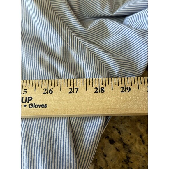 Polo Ralph Lauren Blaire Mens Navy Blue StripedLong Sleeve Button Down Shirt 2XL - Picture 6 of 7